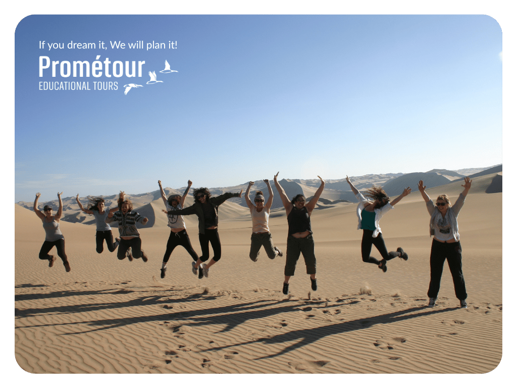 Kids Jumping in Desert